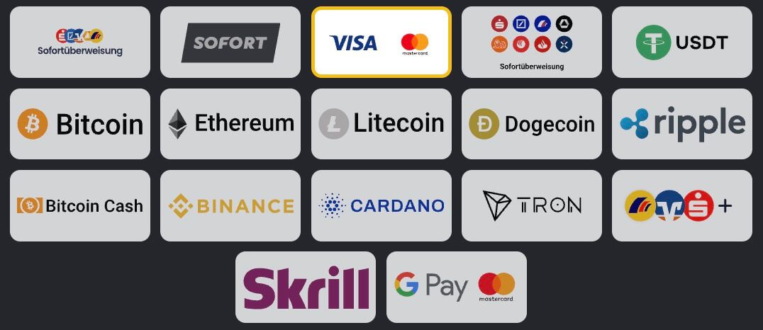 Kaasino Payment Methods