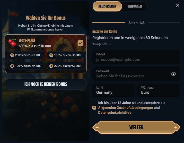 Kingdom Casino Registration