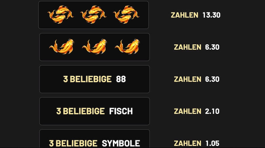 88 Frenzy Fortune Paytable 2/2