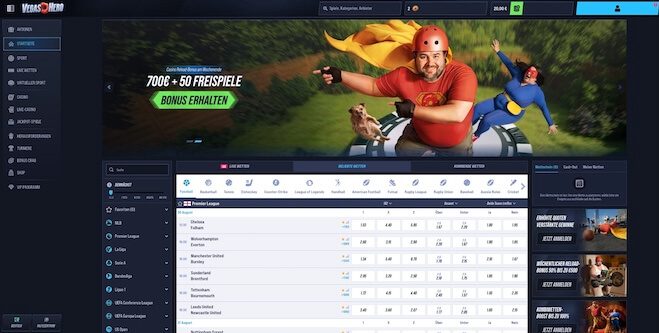 VegasHero Homepage