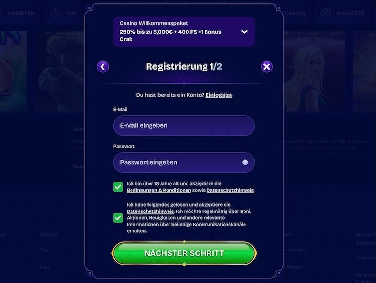 WishWin Registration