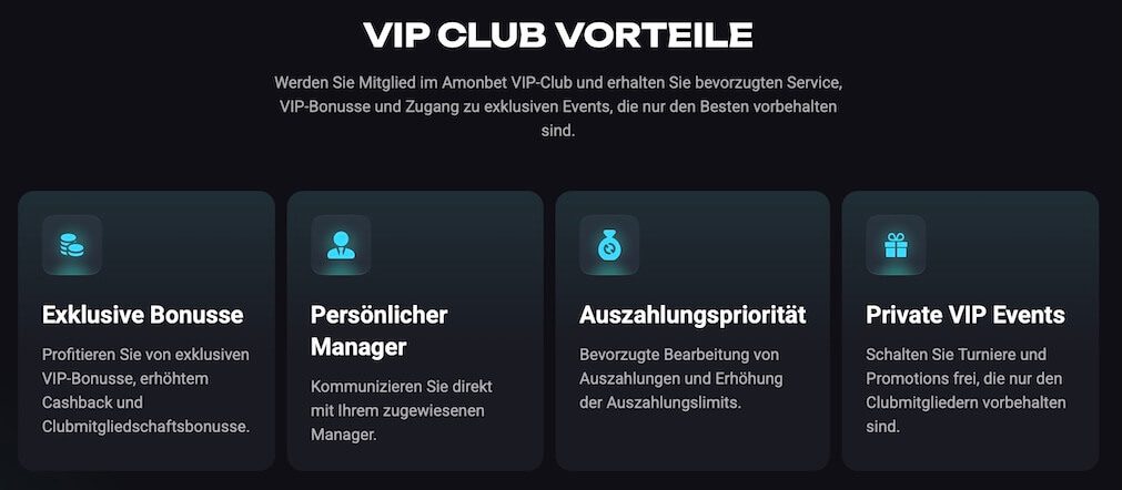 Amonbet VIP-Programm