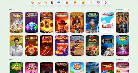 Casinolo Spielübersicht