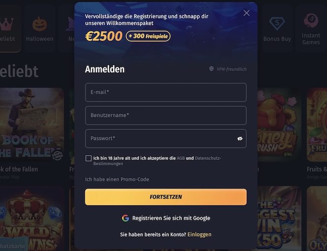 WinShark Registrierung