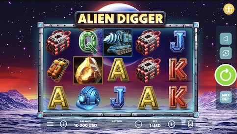 Alien Digger Spielautomat