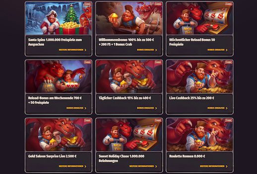 Dragonia Bonusübersicht