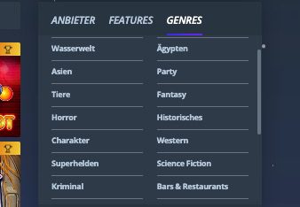 Jet Casino Spielfilter