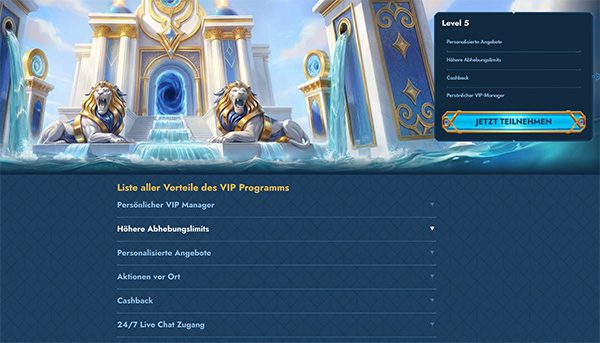 Casea Casino VIP-Programm