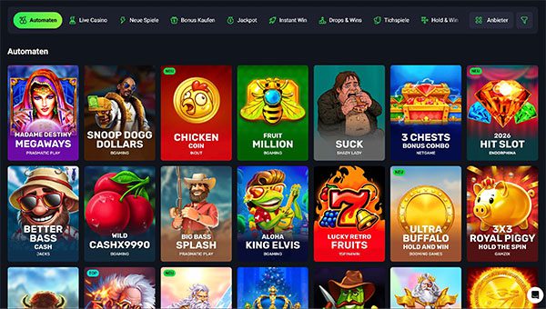 LuckyWave Spielübersicht